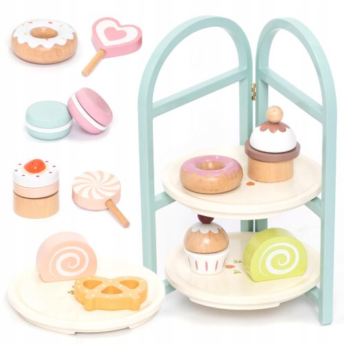  UMU Dessertständer aus Holz für Kinder, 19 Elemente