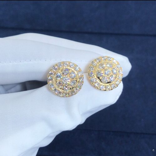  Ohrringe aus 18-karätigem Gold mit Diamanten