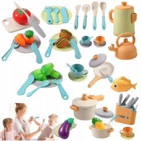    49 Stück Küchentöpfe, Utensilien, Wasserkocher, Brattopf, Löffel, Küchenzubehör