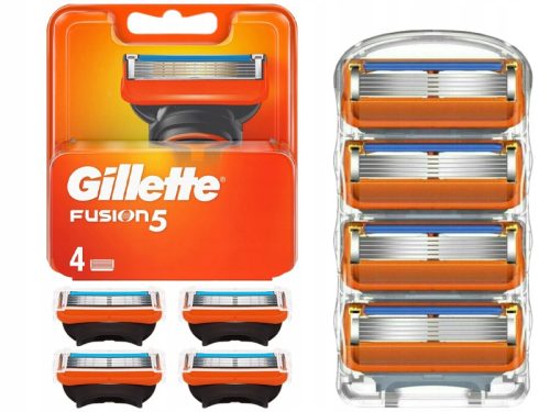  Ersatzklingenpatronen für Gillette Fusion 5 Rasierer, 4 Stück, scharf