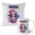  GESCHENK FÜR EIN MÄDCHEN – BECHER + KISSENSET – MEERJUNGFRAU