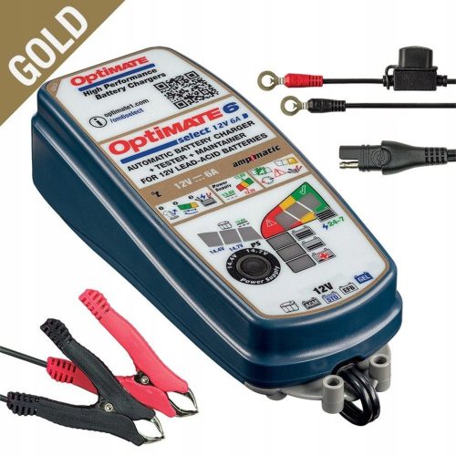  OPTIMATE BATTERIELADEGERÄT OPTIMATE 6 SELECT 12V 6A, 3-144AH, AGM / GE