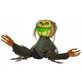  Beweglicher Halloween-Schreckenskürbis mit LICHT + TON
