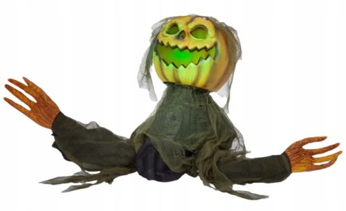  Beweglicher Halloween-Schreckenskürbis mit LICHT + TON