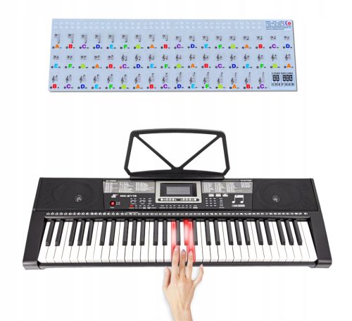  Lernspiele für Tastatur, Klavier, Orgel, Aufkleber mit beleuchteten Tasten