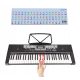  Lernspiele für Tastatur, Klavier, Orgel, Aufkleber mit beleuchteten Tasten