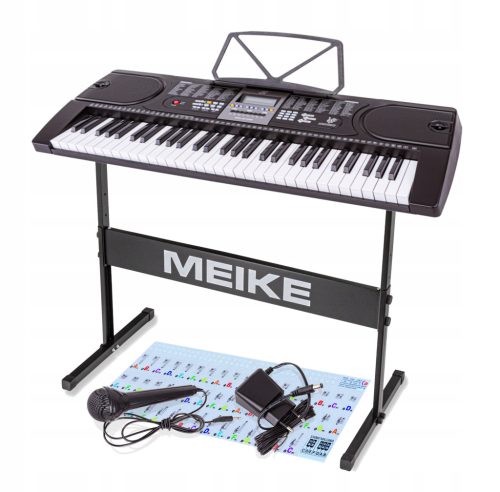  Orgeltastatur mit STAND-Aufklebern zum Erlernen des Spielens von Musiknoten. Tastaturständer