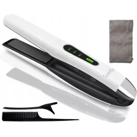    SUNMAY Voga kabelloser Haarglätter und Lockenwickler, 4800 mA weiß