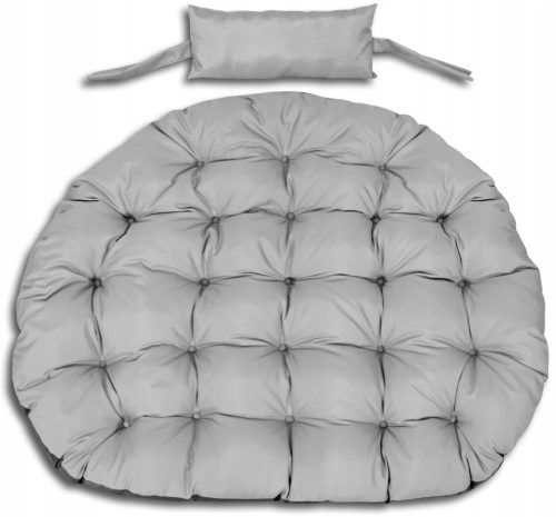  Gartenkissen 110 cm für Storchenneststuhl, wasserdicht, grau