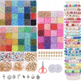    Set zur Herstellung von Schmuckarmbändern, Geschenkperlen, 14.400-tlg.