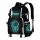 Rucksack mit fluoreszierendem Astronauten-Design, ideal für Schule, Arbeit und Ausflüge