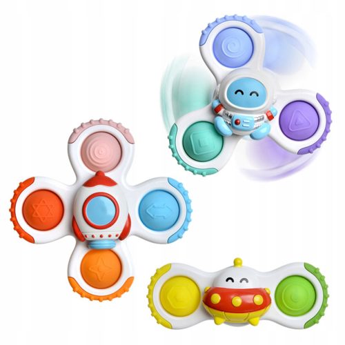  SPINNER SENSORISCHE SPIELZEUGRAKETE ALIEN UFO 3 STK. WOOPIE BABY