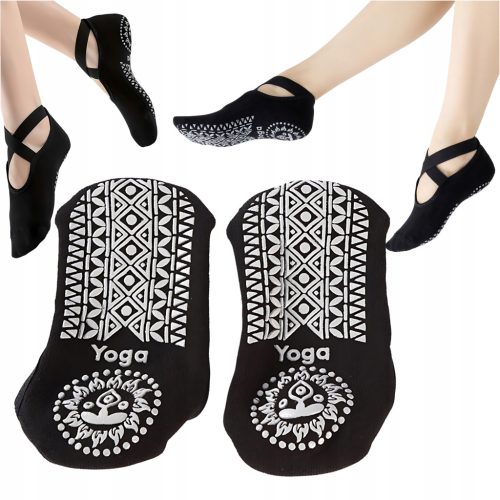  TANZ-YOGA-SOCKEN, RUTSCHFESTE BALLETTSCHUHE, DAMENSOCKEN x2 PAARE