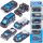  SET SPRING ROCKS POLIZEIWAGEN AUTO POLIZEI Spring Springs Cars 1:64 7x3cm 6-tlg