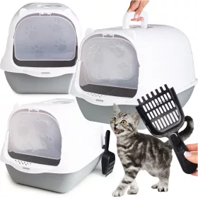    Be-active.pl geschlossene Katzentoilette 50 cm x 35 cm x 34 cm