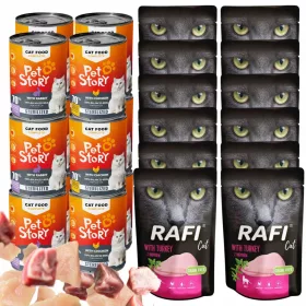    PETSTORY Nassfutter für sterilisierte Katzen Kaninchen 400g