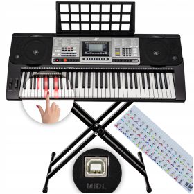    Tastatur zum Erlernen von stabilen Orgelständern, beleuchtete Tasten, Aufkleber