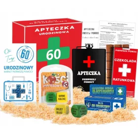    Geschenk zum 60. Geburtstag für einen Mann, Mann, Erste-Hilfe-Set zum Geburtstag