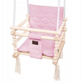  Holzschaukel für Zimmer 3in1 Dirty Pink 170cm GESCHENK
