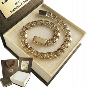 Herrenarmband aus 585er Galibardi-Gold, Dicke 7 mm