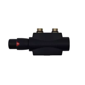    Thermostat-Set Duoplex schwarz – universell gerade und eckig