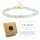 Damenarmband mit AMAZONIT-Verschluss, Natursteine + Box
