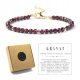  Damenarmband mit GRANIT-Natursteinen + Box