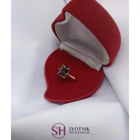  Goldring mit mystischem Topas