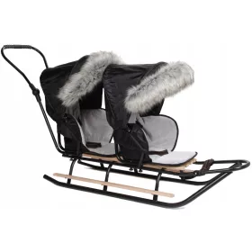    Großes DUO SANE, hohe Rückenlehne, verstellbarer Drücker + Sitz, Kapuze mit Fell PL