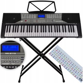    Klaviertastatur, stabil, Orgelständer, Notenständer, Lernaufkleber
