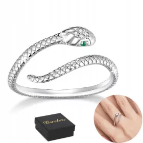  925er Silberring Silberringe verstellbare Silberschlange