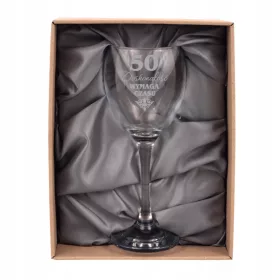    Geschenkglas zum 50. Geburtstag - „Perfektion braucht Zeit“