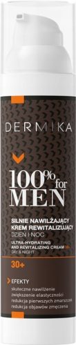  DERMIKA 100 % FÜR MÄNNER FEUCHTIGKEITSSPENDENDE GESICHTSCREME 30+ 100 ML FÜR MÄNNER