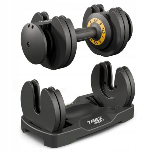  Beschichtete/gummierte verstellbare Kurzhanteln Trex Sport 1x 12 kg