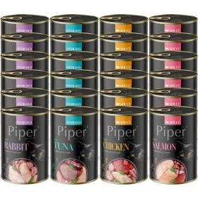    PIPER DOLINA NOTECI NASSDOSENFUTTER FÜR KATZEN, GESCHMACKSMISCHUNG, 24x400G