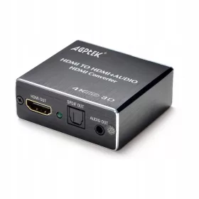    AGPtEK Ultra HD 4K x 2K HDMI zu HDMI (SPDIF 3,5 mm) Audio-Extraktor-Unterstützung