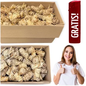    Kaminanzünder Anzündholz für Grillofen Holz Ökologisch 1kg + GRATIS
