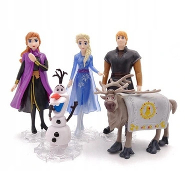  Figuren Elsa und Anna Frozen Sven Olaf 5 Stück