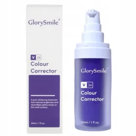    Aufhellende Zahnpasta V34 Farbkorrektor 30 ml Glory Smile Purple