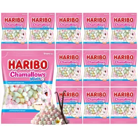   Haribo Chamallows Mini Vanille-Marschmallows 12x200g aus Deutschland