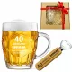  Maultier + Bieröffner mit Gravur, Geschenk für Papa zum 18.-99. Geburtstag