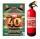  FEUERLÖSCHER- UND GEBURTSTAGSKARTE MIT VERORDNUNG ZUM 40. GEBURTSTAG EINES FEUERWEHRFACHZYLINDERS