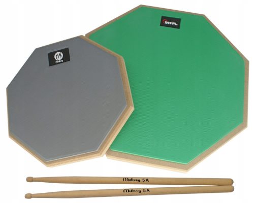  2x TRAININGS-TROMMELPAD 8" + 12" + SET MOBOOG STICKS