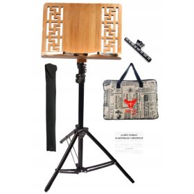  Verstellbarer Notenständer aus Bambus