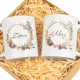  Hochzeitsgeschenk am Hochzeitstag, Tassen mit der Aufschrift Ehemann Ehefrau