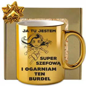    KOSTENLOSE GLOSSAR-GOLD-GESCHENKTASSE FÜR IHREN CHEF ZUM GEBURTSTAG.