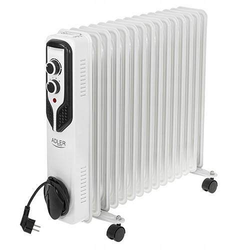  ELEKTROÖL-BADEZIMMERHEIZKÖRPER 2500 W 15 RIPPEN MIT THERMOSTAT