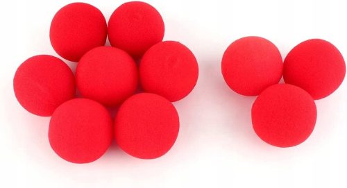  Pssopp 10 Stück rote Schwämme, weiche Kugeln
