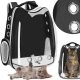  RUCKSACK FÜR EINE KATZE, EINEN TRANSPORTER, TRANSPARENT, BELÜFTET, FÜR EINEN HUND, FÜR EINE KATZE
