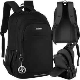   Großer, robuster Rucksack mit 30 l Volumen in Schwarz für Alltag und Freizeit